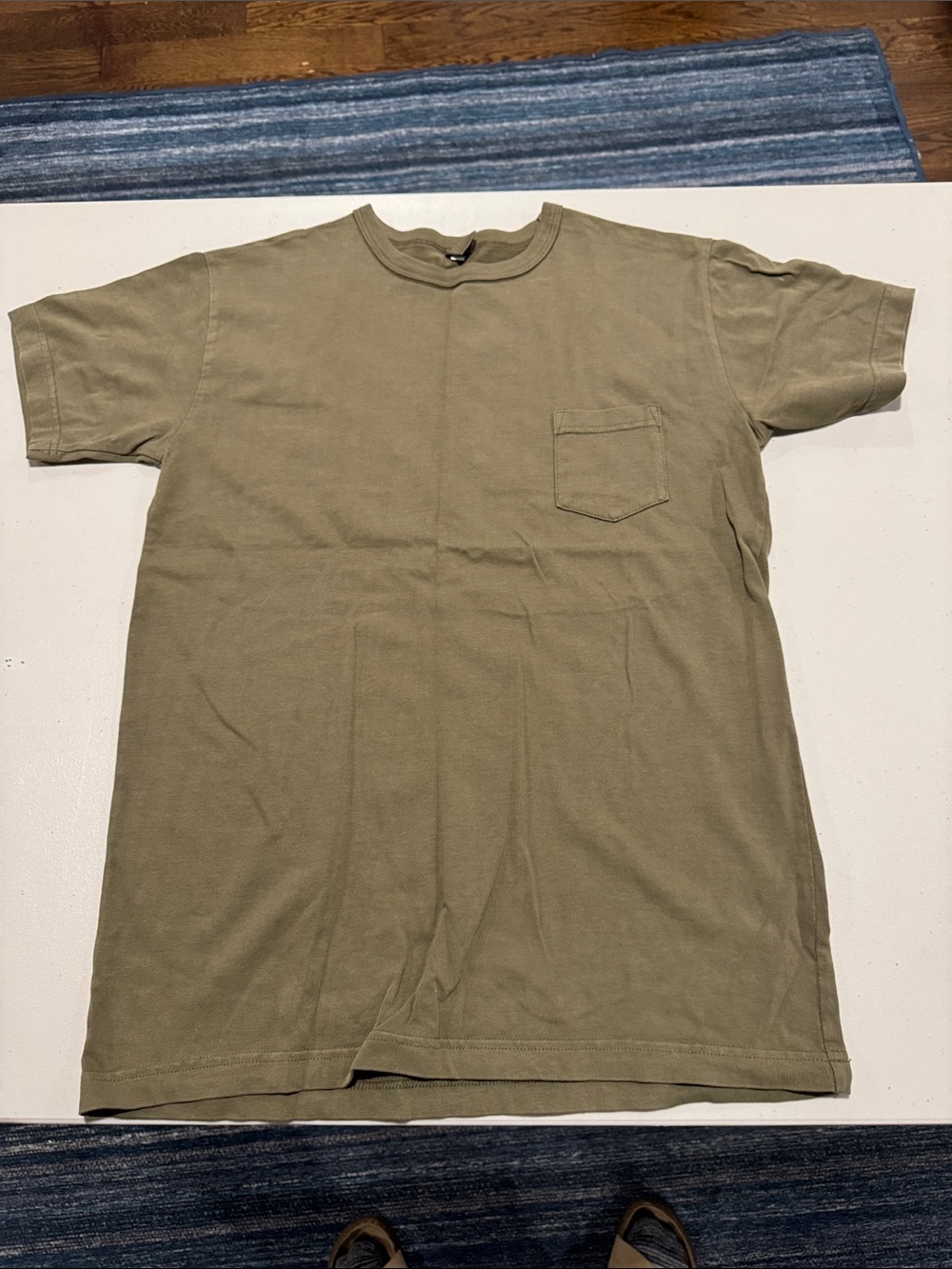 3sixteen Olive Green Short Sleeve Pocket Tee